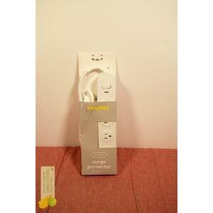 heyday 5 Outlet Surge Protector 3' Cord White
